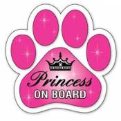 Princess On Board - Paw Magnet