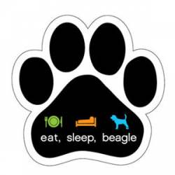 Eat, Sleep, Beagle - Paw Magnets