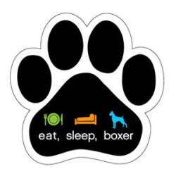 Eat, Sleep, Boxer - Paw Magnet