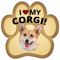 I Love My Corgi - Paw Magnet