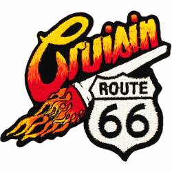 Route Rt. 66 Crusin' - Great American High Way Embroidered Patch