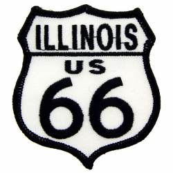 Route Rt. 66 IL - Great American High Way Embroidered Patch