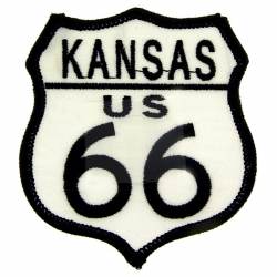 Route Rt. 66 KS - Great American High Way Embroidered Patch