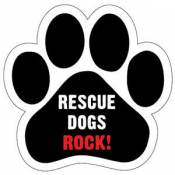 Rescue Dogs Rock - Paw Magnet