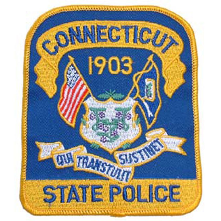 Connecticut State Police - Embroidered Iron-On Patch at Sticker Shoppe