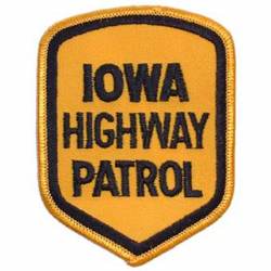 Iowa Highway Patrol - Embroidered Iron-On Patch