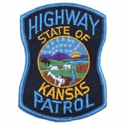State of Kansas Highway Patrol - Embroidered Iron-On Patch