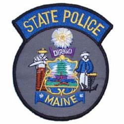 Maine State Police - Embroidered Iron-On Patch