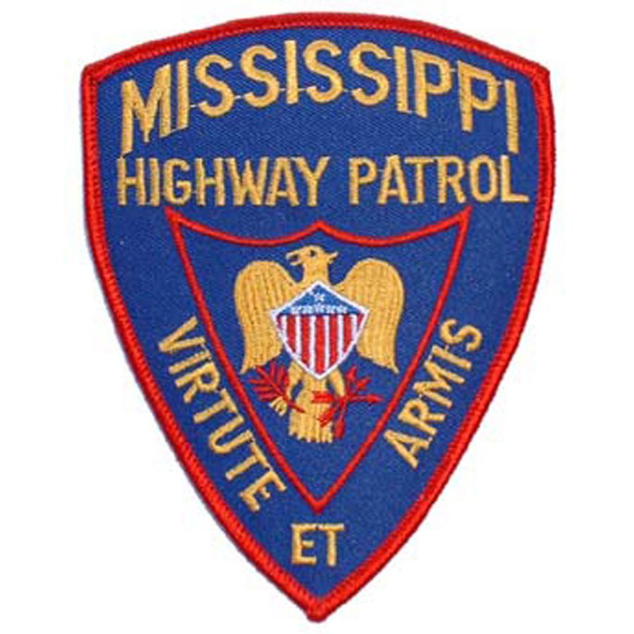 Mississippi Highway Patrol - Embroidered Iron-On Patch at Sticker Shoppe