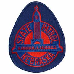 Nebraska State Patrol - Embroidered Iron-On Patch