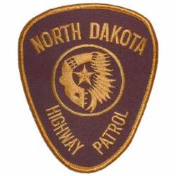 North Dakota Highway Patrol - Embroidered Iron-On Patch