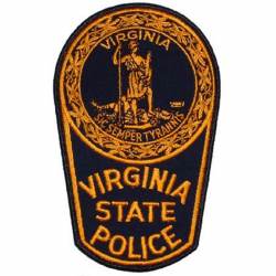 Virginia State Police - Embroidered Iron-On Patch