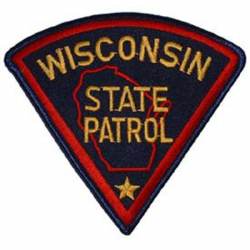Wisconsin State Patrol - Embroidered Iron-On Patch