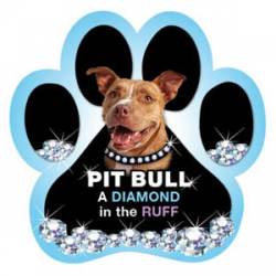 Pit Bull, A Diamond In The Ruff - Paw Magnet