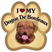 I Love My Dogue De Bordeaux - Paw Magnet