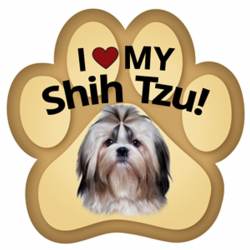 I Love My Shih Tzu - Paw Magnet