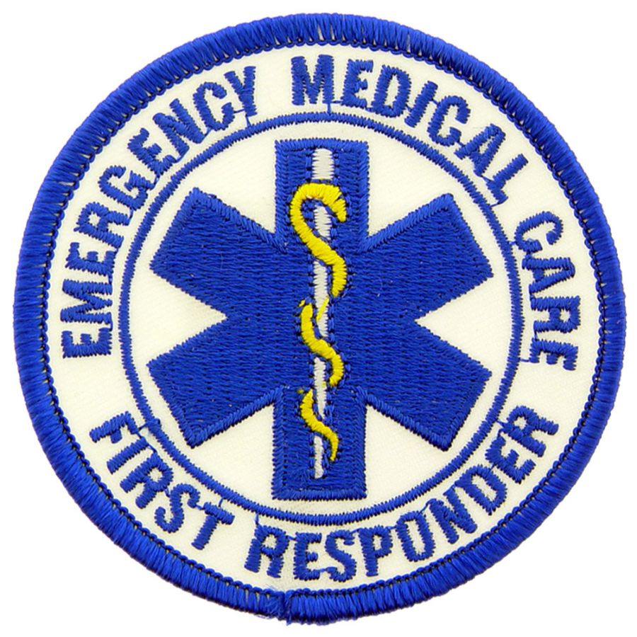 Emergency Medical Care First Responder - Embroidered Iron-On Patch at ...