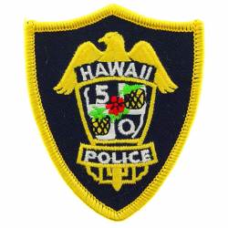 Hawaii Police - Embroidered Iron-On Patch