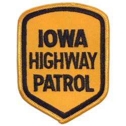 Iowa State Police Large - Embroidered Iron-On Patch