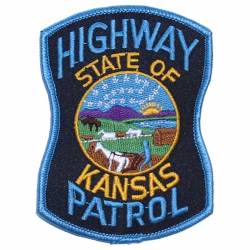State of Kansas Highway Patrol Large - Embroidered Iron-On Patch
