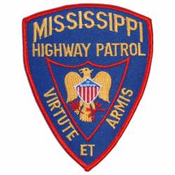 Mississippi Highway Patrol Large - Embroidered Iron-On Patch
