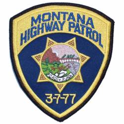 Montana Highway Patrol Large - Embroidered Iron-On Patch