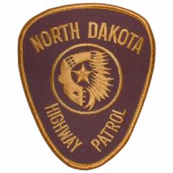 North Dakota Highway Patrol Large - Embroidered Iron-On Patch