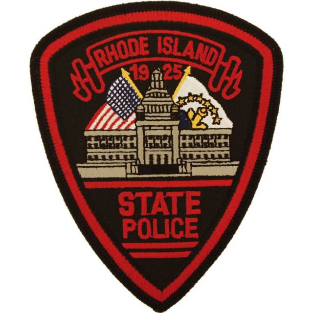 Rhode Island State Police Large - Embroidered Iron-On Patch at