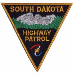 South Dakota Highway Patrol Large - Embroidered Iron-On Patch
