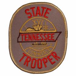 Tennessee State Trooper Large - Embroidered Iron-On Patch