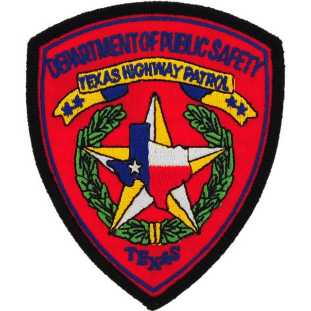 Texas Highway Patrol - Embroidered Iron-On Patch at Sticker Shoppe