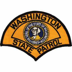 Washington State Patrol Large - Embroidered Iron-On Patch