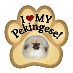 I Love My Pekingese - Paw Magnet