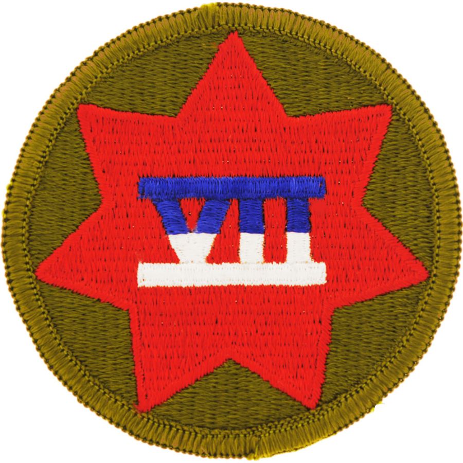 United States Army 7th Corps 3 Embroidered Iron On Patch At Sticker
