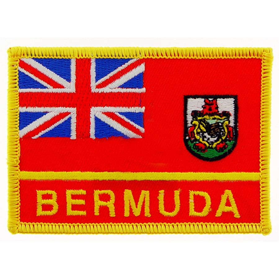 Bermuda - Flag Embroidered Iron-On Patch at Sticker Shoppe