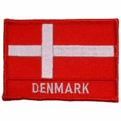 Denmark - Flag Embroidered Iron-On Patch