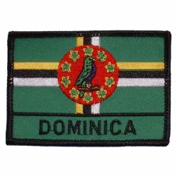 Dominica - Flag Embroidered Iron-On Patch