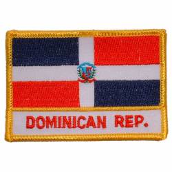 Dominican Republic - Flag Embroidered Iron-On Patch