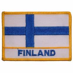 Finland - Flag Embroidered Iron-On Patch