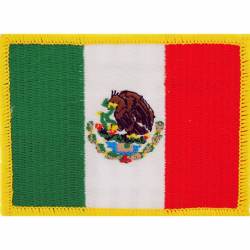 Mexico - Flag Embroidered Iron-On Patch