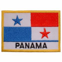Panama - Flag Embroidered Iron-On Patch