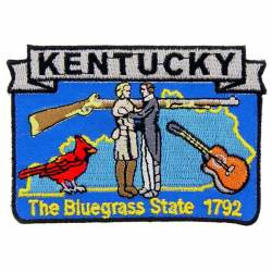 Kentucky - State Historical Embroidered Iron-On Patch