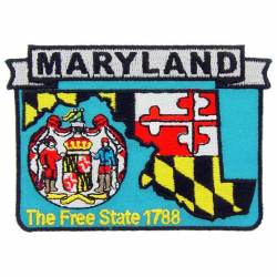 Maryland - State Historical Embroidered Iron-On Patch