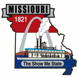 Missouri - State Historical Embroidered Iron-On Patch