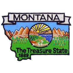 Montana - State Historical Embroidered Iron-On Patch