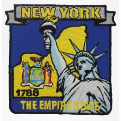 New York - State Historical Embroidered Iron-On Patch