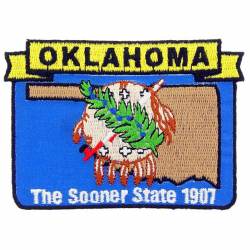 Oklahoma - State Historical Embroidered Iron-On Patch