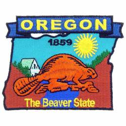 Oregon - State Historical Embroidered Iron-On Patch