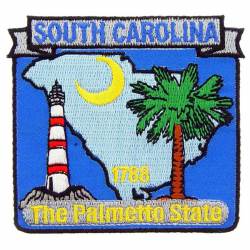 South Carolina - State Historical Embroidered Iron-On Patch