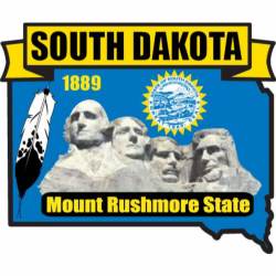 South Dakota - State Historical Embroidered Iron-On Patch